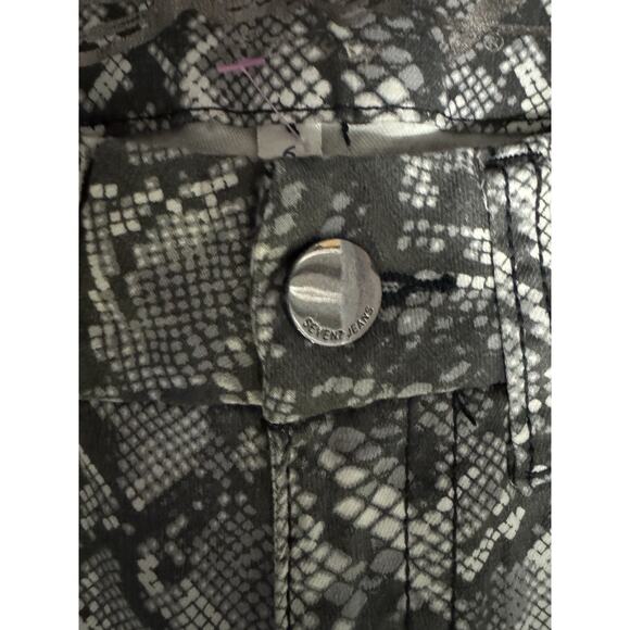 3 for 9 Seven7 Women's Pants Gray Size 6 Tummyless Skinny Jeans Snake High Rise - Picture 3 of 8